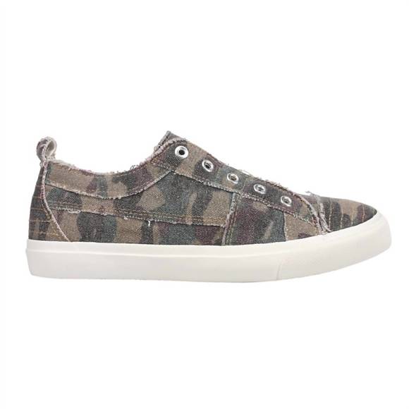 NEW CORKYS FOOTWEAR women's slip-on canvas shoes in camouflage - Picture 1 of 4